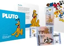 Najlepsza cena Disney - Pluto - Vouwkaart met souvenirbriefje - 1 Disney Dollar souvenirbiljet