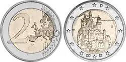 Rabat Duitsland 2012 - Länder-reeks - Beieren - 2 euro munt