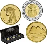 Popularny Egypte 1984-2021 - Egypte collectie - 3 base metal munten - Uncirculated