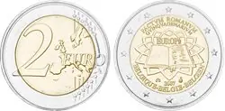 Oferta België 2007 - Verdrag van Rome - 2 euro munt