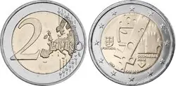Oryginalny Portugal 2012 - Guimarães - 2 euro munt