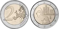 Slovenië 2011 - 100e verjaardag van de geboorte van de nationale held Franc Rozman-Stane - 2 euromunt Kup teraz