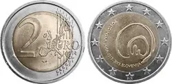 Slovenië 2013 - 800e verjaardag van het eerste bezoek aan de Postojna-grot - 2 euromunt Tani