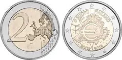 Finland 2012 - Tien jaar de euro - 2 euro munt Wyprzedaż