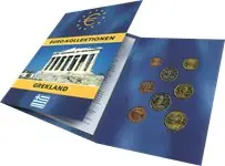 Griekenland - Euro munten set in folder - Zweeds Rabat