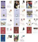 Het Deens Koningshuis- 14 verschillende munthoezen Zwrot pieniędzy