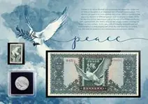 Hongarije, Frankrijk en Vaticaanstad - Vrede - 1 munt, 1 bankbiljet en 1 postzegel - Fraai/Zeer Fraai Bezpieczna płatność