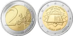 Ierland 2007 - Verdrag van Rome - 2 euro munt Rabat