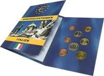 Najlepsza cena Italië - Euro munten set in folder - Deens