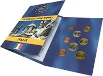 Italië - Euro munten set in folder - Frans Zwrot pieniędzy