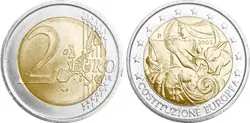 Italië 2005 - De Europese Grondwet - 2 euro munt Niska cena