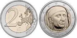 Italië 2013 - Giovanni Boccaccio - 2 euro munt Nowość