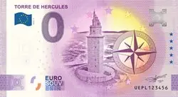 Tylko dziś Leuchtturm 0 Euro Souvenir bankbiljet - Torre de Hercules
