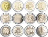 Tylko dziś Luxembourg - Pakket met 12 verschillende 2 euro munten - 2 euro munt
