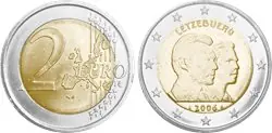 Luxemburg 2006 - 25e verjaardag troonopvolger Guillaume - 2 euro munt Tani