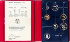 Oryginalny Nederland 1990 - Munten Jaarset in Proofkwaliteit