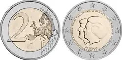 Nederlands 2013 - De aankondiging van de troonsafstand door Hare Majesteit Koningin Beatrix - 2 euromunt Bezpieczna płatność