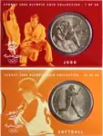 Oryginalny Olympische Spelen 2000 - Bronzen munt Judo / Softball