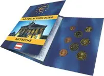 Darmowa dostawa Oostenrijk - Euro munten set in folder - Frans