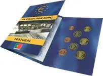 Portugal - Euro munten set in folder - Frans Zwrot pieniędzy