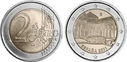 Bezpieczna płatność Spanje 2011 - Leeuwenwerf van het Alhambra, Granada - 2 euromunt