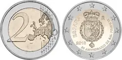 Spanje 2018 - 50e verjaardag van koning Felipe VI - 2 euromunt Premium