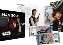 Star Wars - Han Solo - Vouwkaart met souvenirbriefje - Souvenirbiljet van 20 Galactische Credits Wyprzedaż