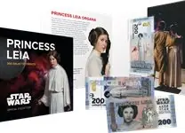 Zamów teraz Star Wars - Prinses Leia - Vouwkaart met souvenirbriefje - Souvenirbiljet ter waarde van 200 Galactische Credits