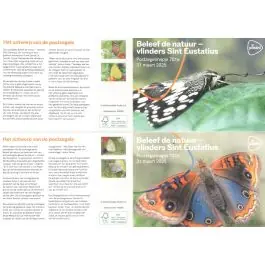 Bezpieczna płatność Nederland 2025: NVPH: M701 a+b: Postzegelmapje: Beleef de natuur: Vlinders Sint Eustatius 2025