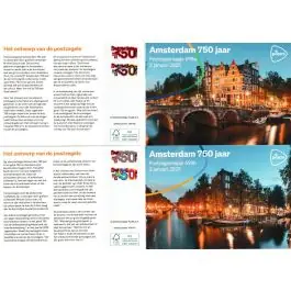 Ekspresowa dostawa Nederland 2025: NVPH: M698 a+b: Postzegelmapje: Amsterdam 750 jaar 2025