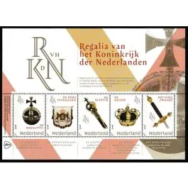 Szybka dostawa Nederland 2024: NVPH: V3642P: Regalia van het Koninkrijk der Nederlanden: velletje postfris