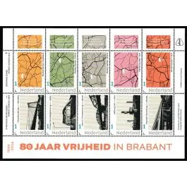 Bezpieczna płatność Nederland 2024: NVPH: V3642P: 80 JAAR Vrijheid in Brabant: velletje postfris