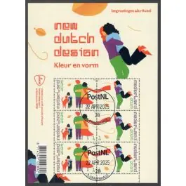 Autentyczny Nederland 2025: NVPH: V....: NDD begroetingen als ritueel: velletje gestempeld