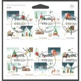 Szybka dostawa Nederland 2024: NVPH V....-....: Decemberzegels: velletje gestempeld