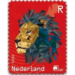 Ekspresowa dostawa Nederland 2023: NVPH: CR2: NL Crypto stamp 2: ROOD postfris