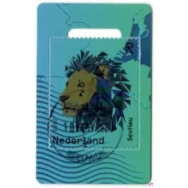 Bezpieczna płatność Nederland 2023: NVPH: CR2: NL Crypto stamp 2: GROEN gestempeld