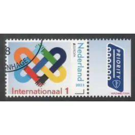 Zwrot pieniędzy Nederland 2023: NVPH: 4108: Vrede-de hoogste waarde van de mensheid: gestempeld
