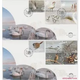 Wysoka jakość Nederland 2023: NVPH FDC: E854A + E854B: Beleef de Natuur: Marker Wadden