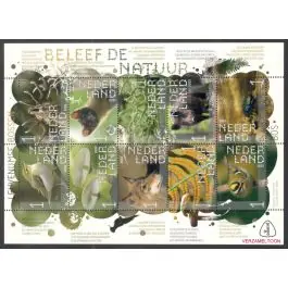 Wyprzedaż Nederland 2022: NVPH: V4042-4051: Beleef de Natuur: Leuvenumse Bossen: velletje postfris