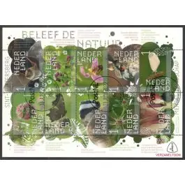 Tylko dziś Nederland 2018: V3601-3610: Beleef de Natuur: Reptielen en Amfibieën velletje gestempeld