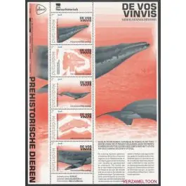 Szybka dostawa Nederland 2023: NVPH: V3642P: Prehistorische Dieren: De Vos-vinvis: velletje postfris