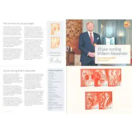 Ekspresowa dostawa Nederland 2023: NVPH: M668: Postzegelmapje: 10 Jaar Koning Willem-Alexander 2023