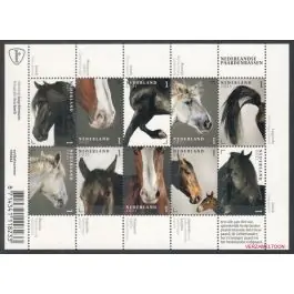 Ekspresowa dostawa Nederland 2018: V3601-3610: Beleef de Natuur: Reptielen en Amfibieën velletje gestempeld