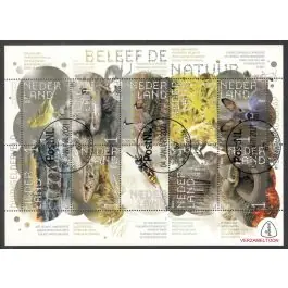 Zamów teraz Nederland 2018: V3601-3610: Beleef de Natuur: Reptielen en Amfibieën velletje gestempeld