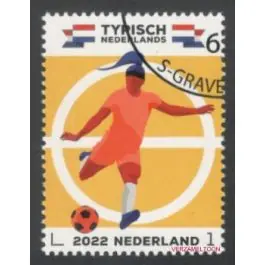 Wysoka jakość Nederland 2022: NVPH: 4052: Typisch Nederland 2022: Voetballen: gestempeld