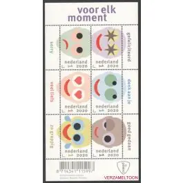 Ekspresowa dostawa Nederland 2018: V3601-3610: Beleef de Natuur: Reptielen en Amfibieën velletje gestempeld