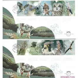 Tani Nederland 2018: V3601-3610: Beleef de Natuur: Reptielen en Amfibieën velletje gestempeld