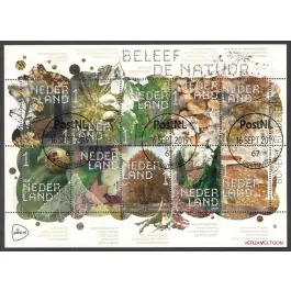 Zamów teraz Nederland 2018: V3601-3610: Beleef de Natuur: Reptielen en Amfibieën velletje gestempeld