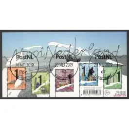 Autentyczny Nederland 2018: V3601-3610: Beleef de Natuur: Reptielen en Amfibieën velletje gestempeld