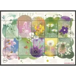 Tani Nederland 2018: V3601-3610: Beleef de Natuur: Reptielen en Amfibieën velletje gestempeld